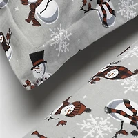 Snowman Flannel Sheet Set
