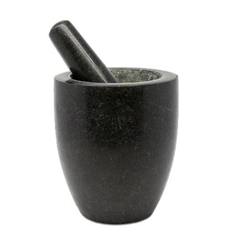 Polished Granite Mortar & Pestle