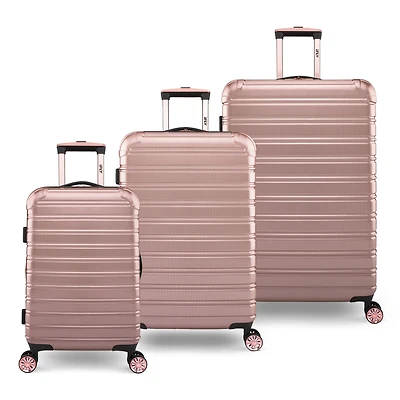 IFLY Ensembles de 3 Valises ABS - Or Rose