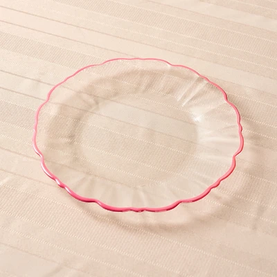 Elegance Pink Rim Dinner Plate - 27.5cm