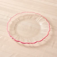 Elegance Pink Rim Dinner Plate - 27.5cm