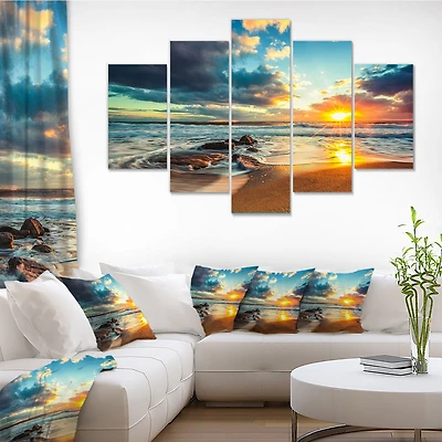 Beautiful Cloudscape over the Sea Canvas Art Print