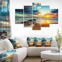 Beautiful Cloudscape over the Sea Canvas Art Print
