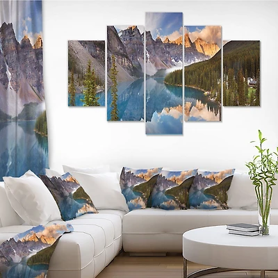Moraine Lake Banff Park Canada  Canvas Wall Art