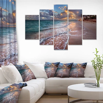 Palm Trees on Clear Sandy