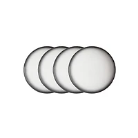 Maxwell & Williams Set of 4 Caviar Granite High Rim Plates