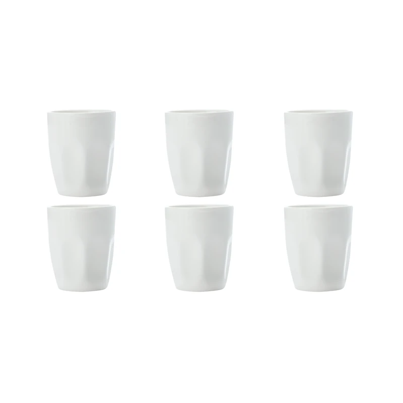 Maxwell & Williams Set of 6 White Basics Latte Cups - 200ml