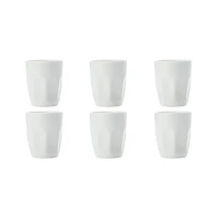 Maxwell & Williams Set of 6 White Basics Latte Cups - 200ml