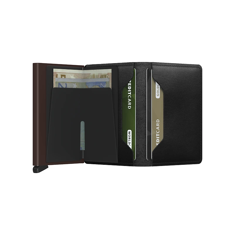 Secrid Original Slimwallet - Black/Brown