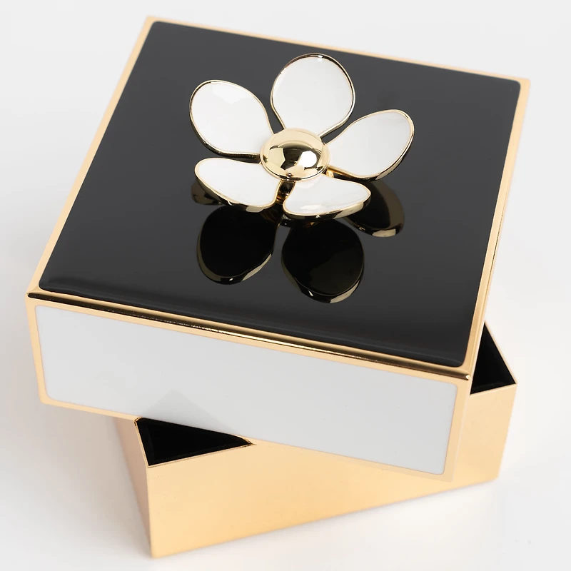 Make it Pop Floral Jewelry Box by Kate Spade - Black and White