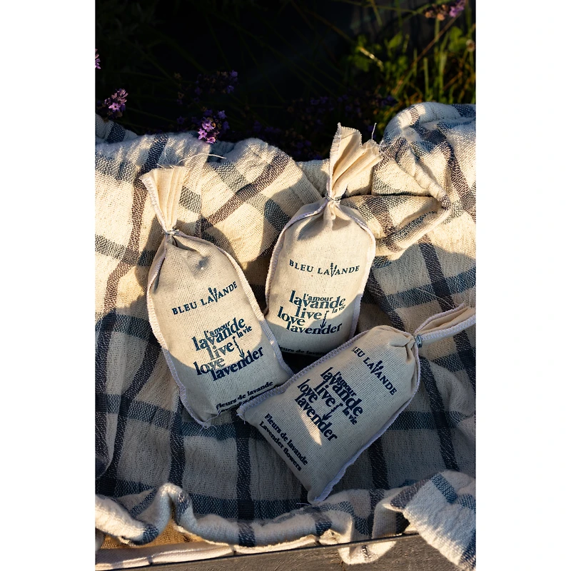 Bleu Lavande Set of 4 Dried Lavender Scented Pouch