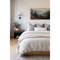 Oleka Dawn the Pines Framed Canvas Wall Art