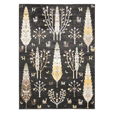 Aqua Pine Contemporary Area Rug