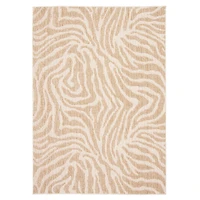 Zendaya tapis taupe contemporain