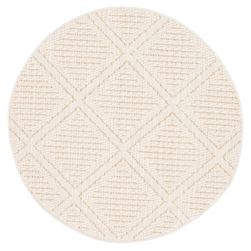 Tosca tapis rond contemporain taupe
