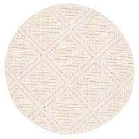 Tosca tapis rond contemporain taupe