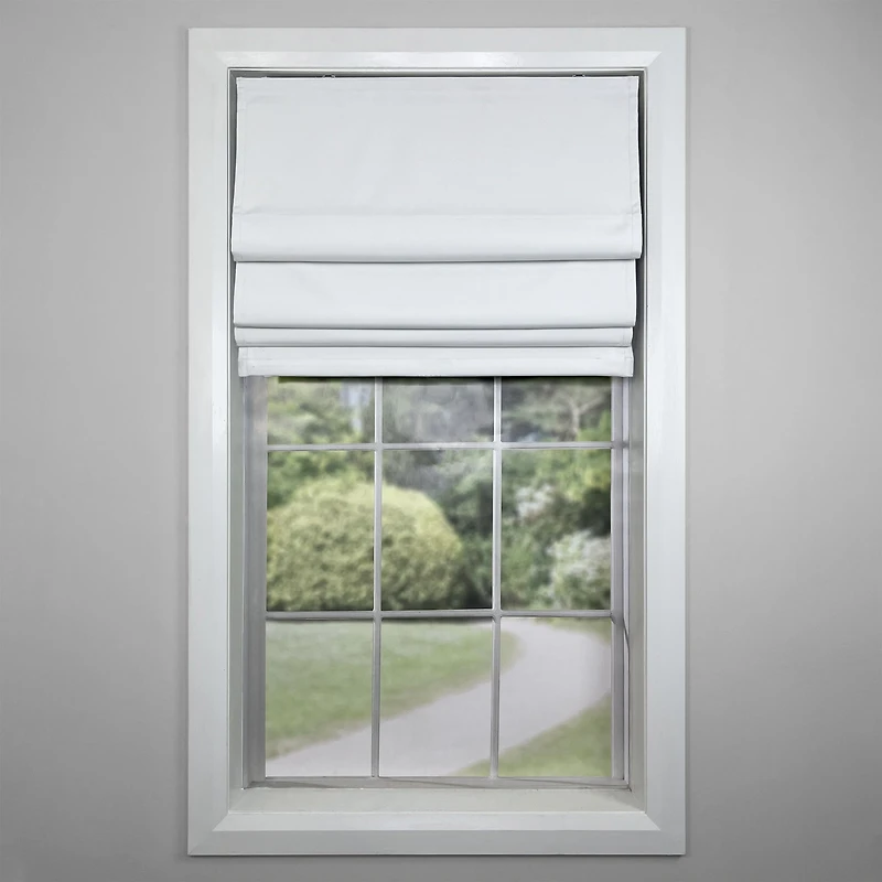 Octavia Cordless Roman Shades - White