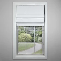 Octavia Cordless Roman Shades - White