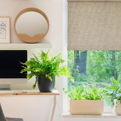 Marcellus Cordless Roman Shades - Natural