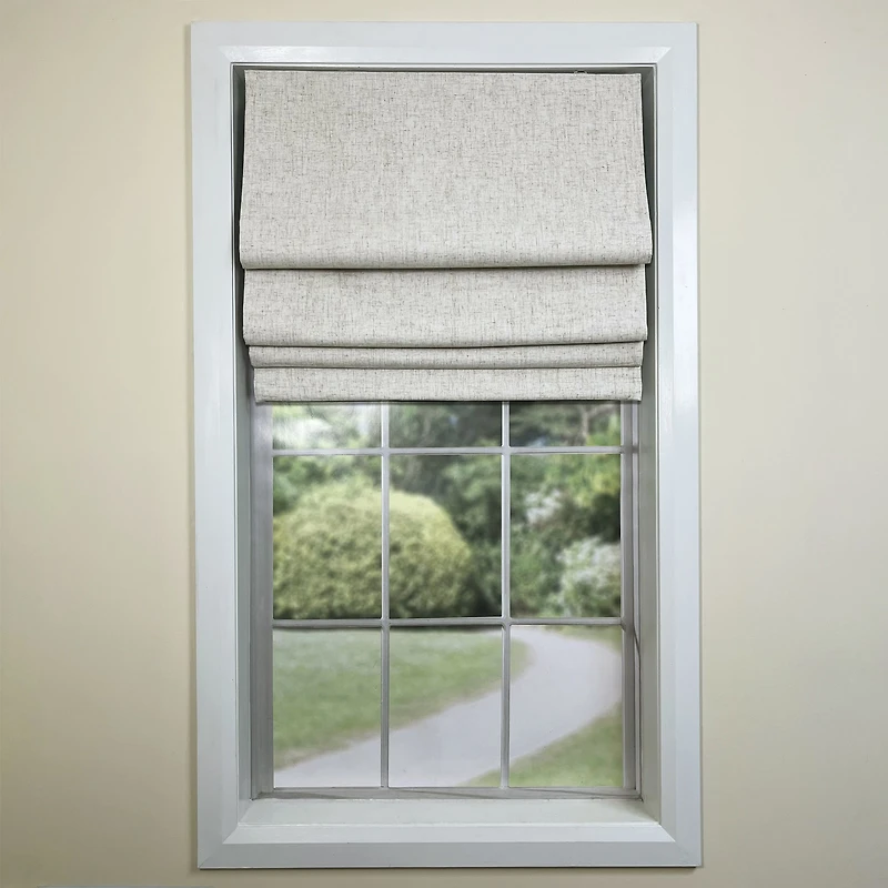 Augustus Cordless Roman Shades - Linen