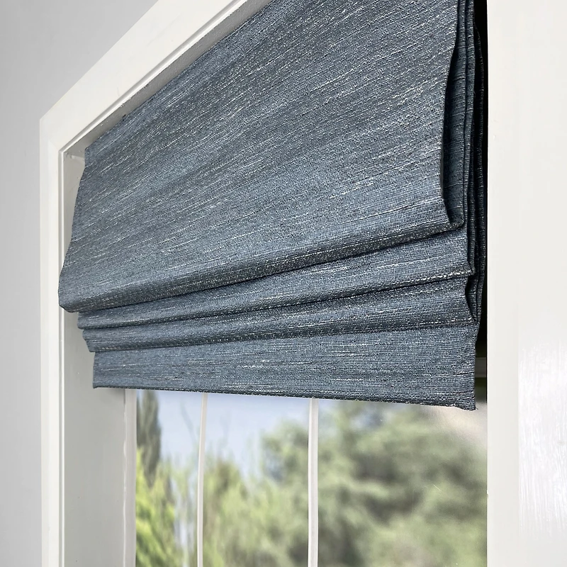 Caesar Cordless Roman Shades - Wedgwood