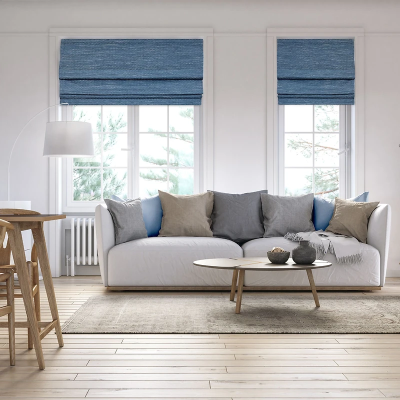 Caesar Cordless Roman Shades - Wedgwood