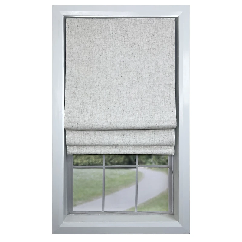 Augustus Cordless Roman Shades - Linen