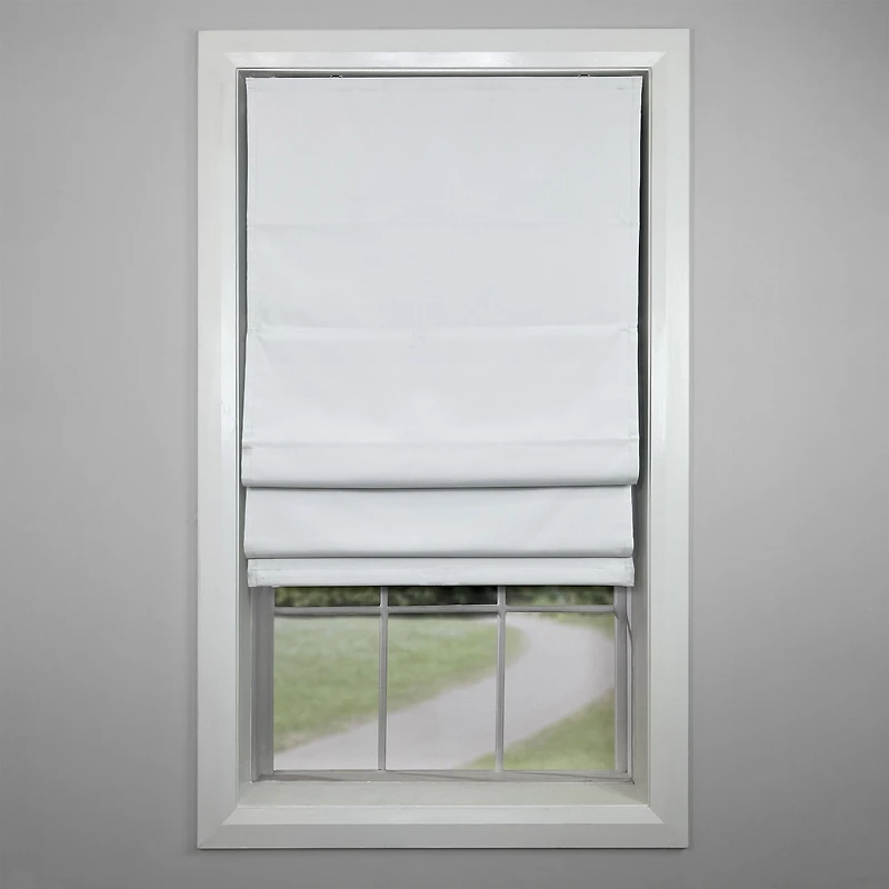 Octavia Cordless Roman Shades - White
