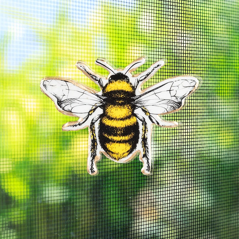 Bumble Bee Two-Sided Magnet Decor - 3"
