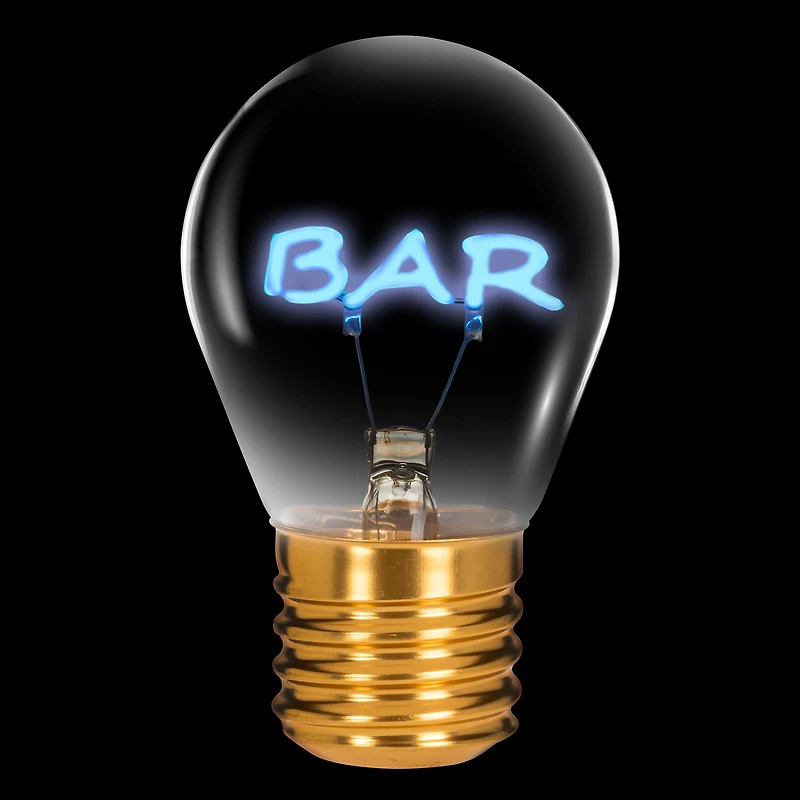 BAR Neon LED Lightbulb - Blue