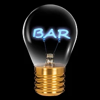 BAR Neon LED Lightbulb - Blue