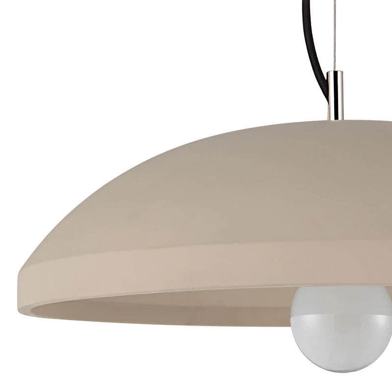 Scilla 18" Wide 1-Light Chandelier, Light Beige