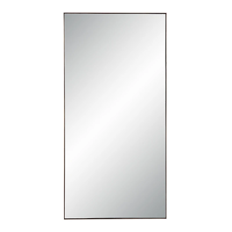 Marigold 60" Tall Rectangular Mirror, Antique Brushed Brass