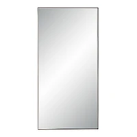 Marigold 60" Tall Rectangular Mirror, Antique Brushed Brass