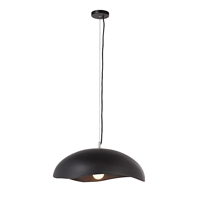 Filomena 22" Wide 1-Light Chandelier, Matte Black