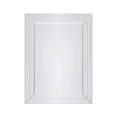 Bay miroir rectangulaire en verre
