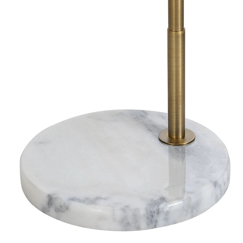 Claire Antqiue Brushed Brass Floor Lamp