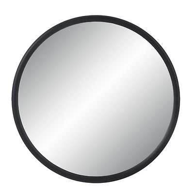 Namur 36" Tall Round Mirror, Matte Black