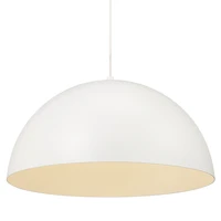 Lustre Ozona à 1 lumière couleur blanc cassé mat