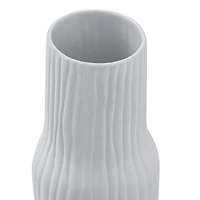 Vase Criley en grès céramique blanche