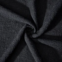 Jeté « Carnelia » en coton tissé noir