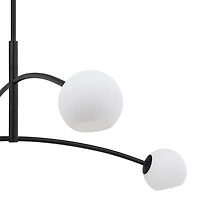 Lustre Nube à 4 lumières couleur noir mat
