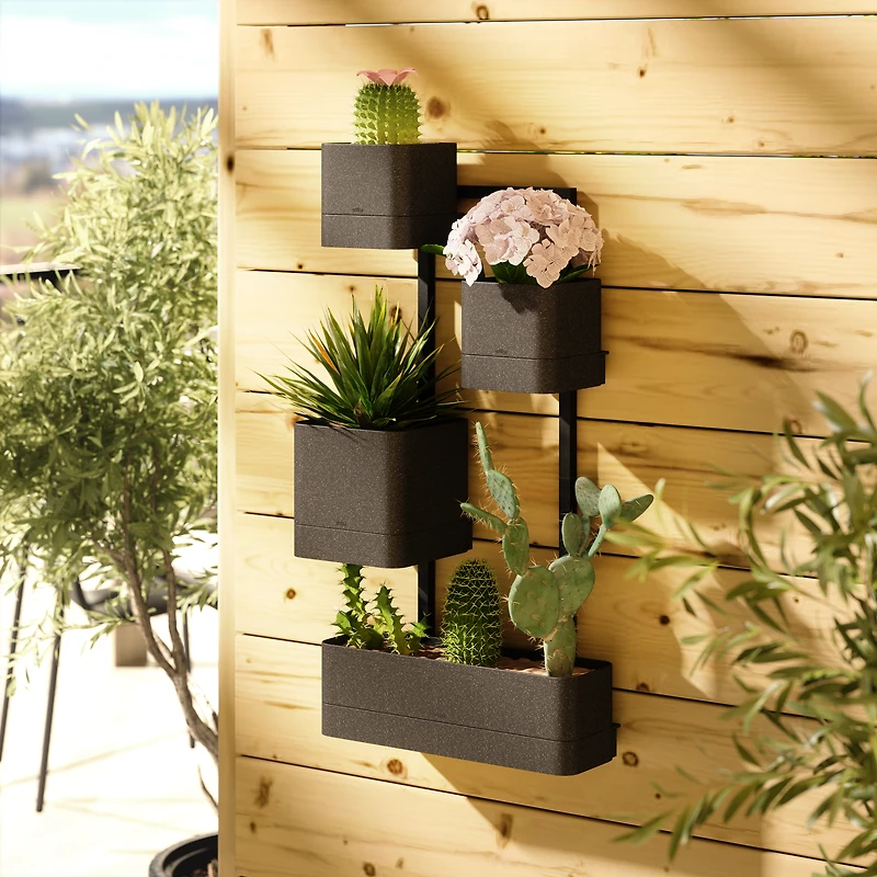 CUBIKO Planter on the Wall - Black