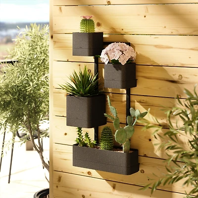 CUBIKO Planter on the Wall - Black