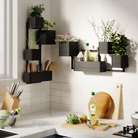 CUBIKO Planter on the Wall - Black