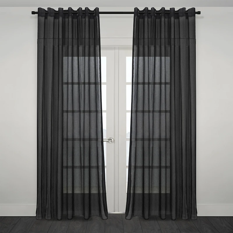 Dali Sheer Reversible Back Tab-Rod Pocket Curtain