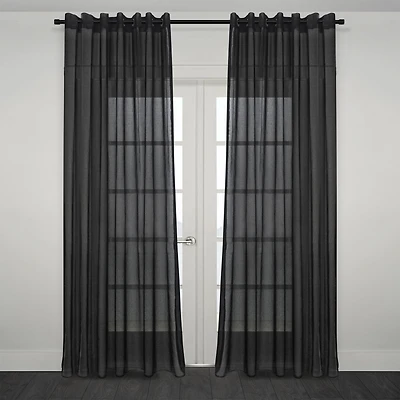 Dali Sheer Reversible Back Tab-Rod Pocket Curtain