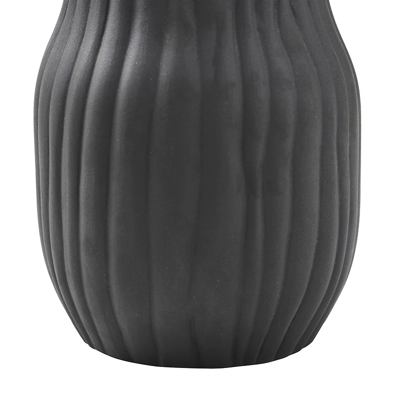Vase Nocera en grès céramique noire