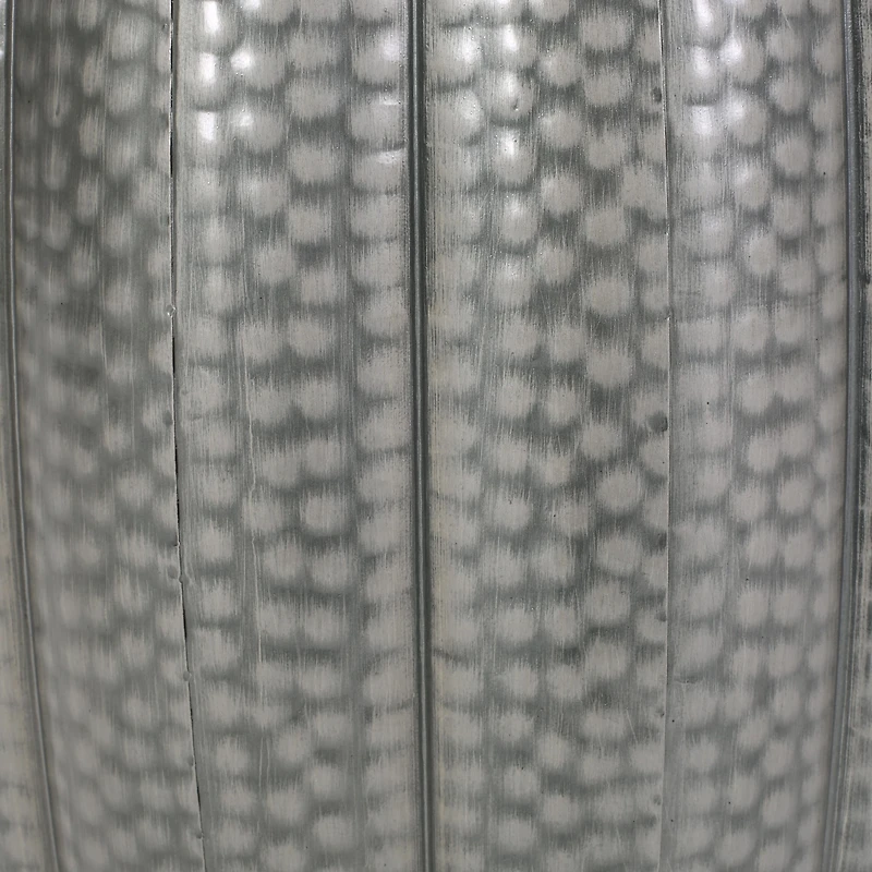 Metal drum end table