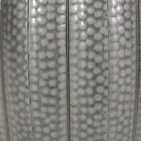 Metal drum end table